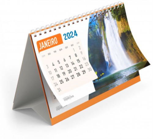 Calendário de Mesa com Wire-O | 17x20cm | 6 Lâminas - 4/4