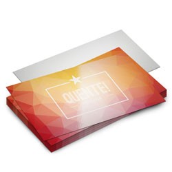 Imagem ilustrativa: Postal 300g | 10x18cm | 4/0 | UV 1/0