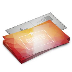 Imagem ilustrativa: Postal 300g | 10x18cm | 4/1 | UV 1/0