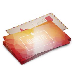 Imagem ilustrativa: Postal 300g | 10x18cm | 4/4 | UV 1/0