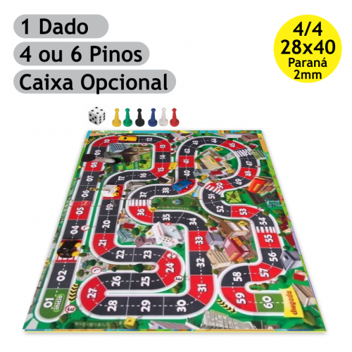 Imagem ilustrativa: Jogo de Tabuleiro | 28x40cm | Paraná 2mm