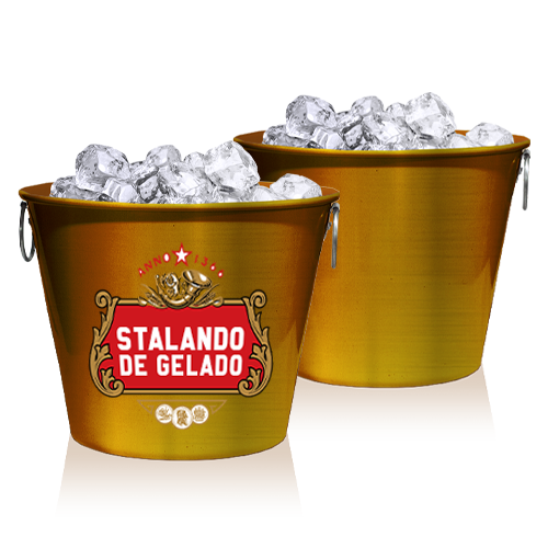 Imagem ilustrativa: Balde de Alumínio | 9L | Cobre