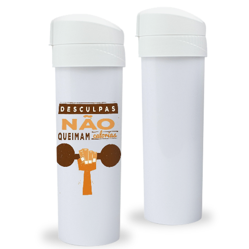Imagem ilustrativa: Garrafa Slim Fit | 540ml | Branca