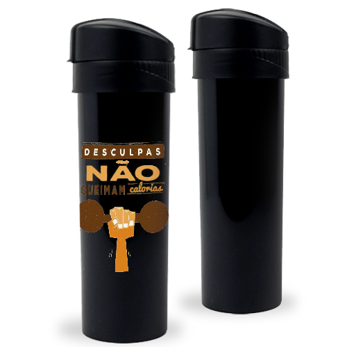 Imagem ilustrativa: Garrafa Slim Fit | 540ml | Preta