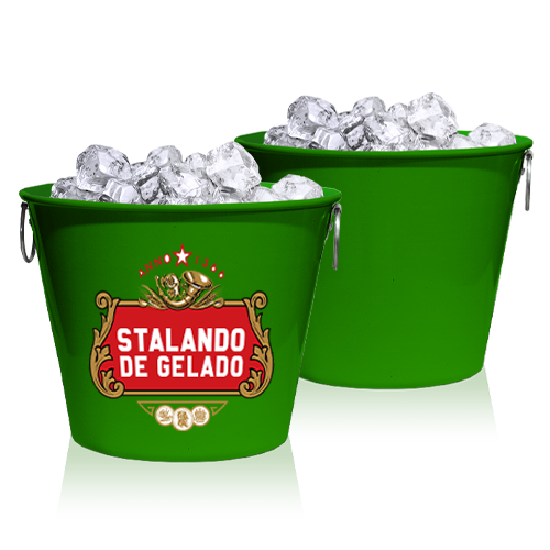 Imagem ilustrativa: Balde de Alumínio | 9L | Verde