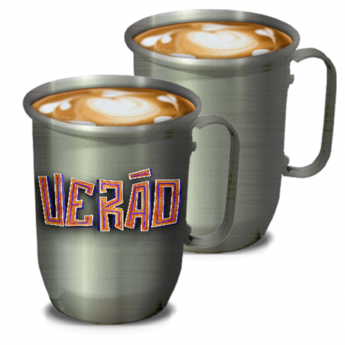 Imagem ilustrativa: Caneca de Alumínio | 500ml | Prata