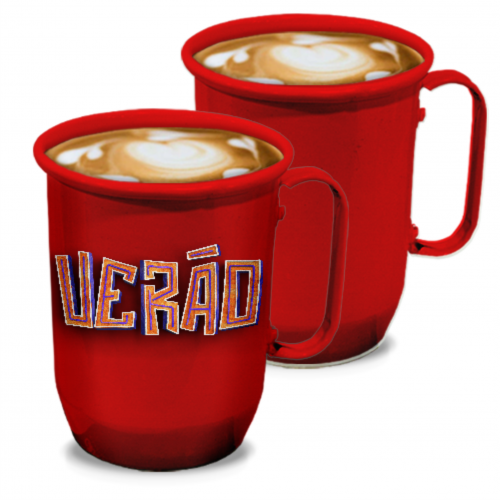 Imagem ilustrativa: Caneca de Alumínio | 500ml | Vermelha