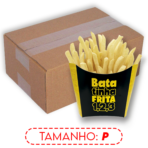 Imagem ilustrativa: BATATA FRITA | P | NEW PRETA | CAIXA: 2500UNDS