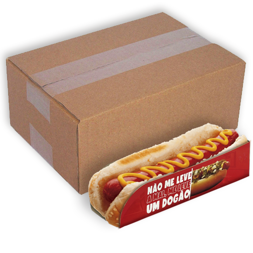 Imagem ilustrativa: HOT DOG | BARCA VERMELHA | CAIXA: 900UNDS