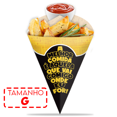 Imagem ilustrativa: EMBALAGEM CONE | G | PRETA | PACOTE: 50UNDS