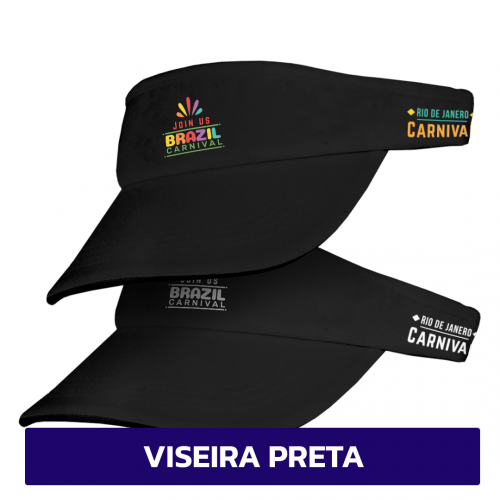 Imagem ilustrativa: Viseira Personalizada | PRETA