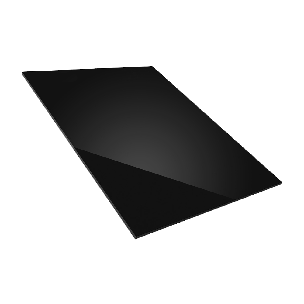 Imagem ilustrativa: Placa Acrílico A3 | 44x33cm | Acrílico Preto - 3mm | Corte + Gravação a Laser