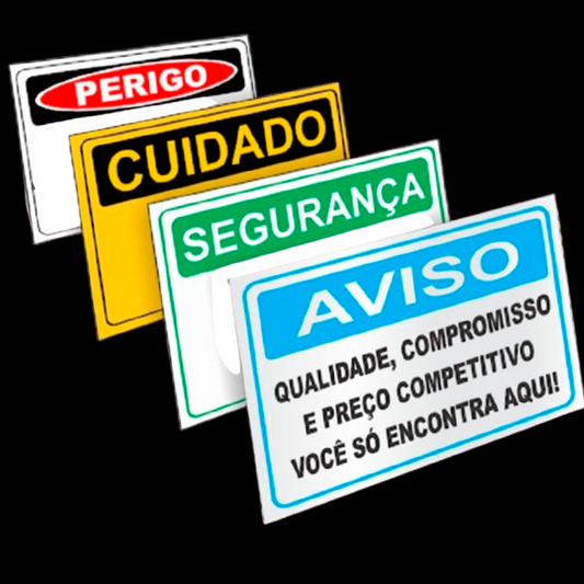 placa pvc (20cm x 15cm)