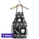 Avental Com Bolso | 60x80cm | 3 Bolsos