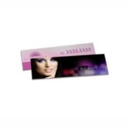 Imagem ilustrativa: Marcador 300g | 5x18cm | 4/4 | UV 1/0