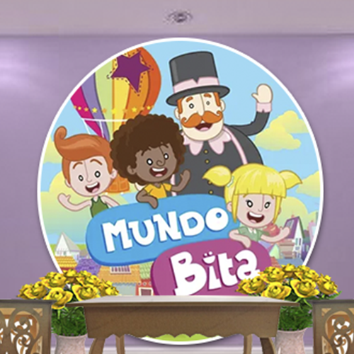 Imagem ilustrativa: Painel de Festa Redondo | Veste Fácil com Elástico | 1,5x1,5m