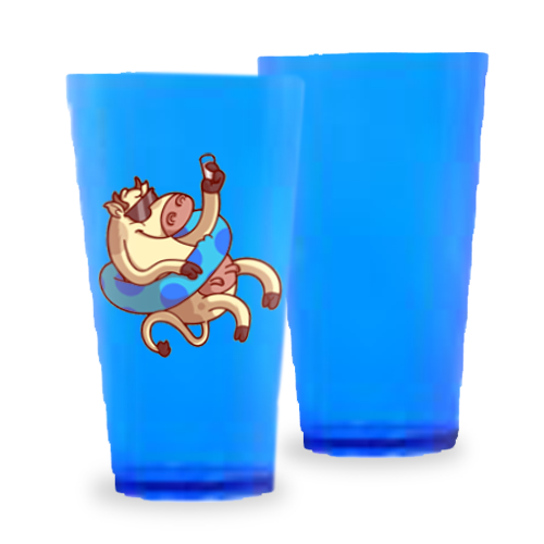 Imagem ilustrativa: Caldereta | 320ml | Azul Neon