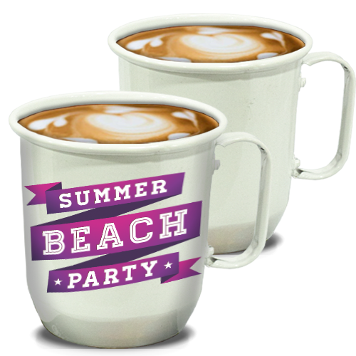 Imagem ilustrativa: Caneca de Alumínio | 350ml | Branca