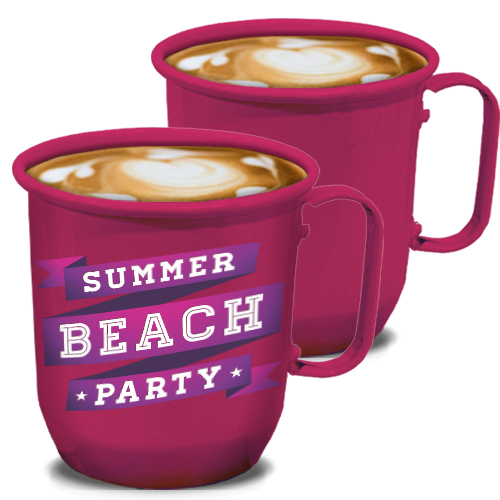 Imagem ilustrativa: Caneca de Alumínio | 350ml | Rosa Pink