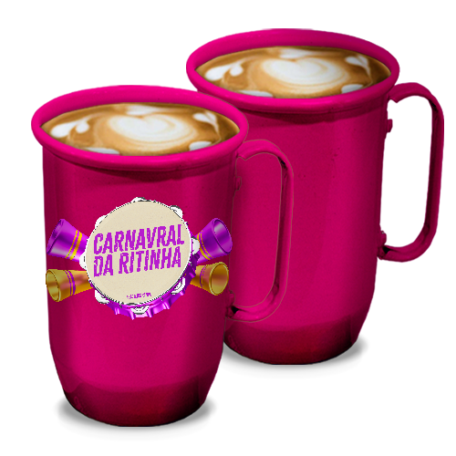 Imagem ilustrativa: Caneca de Alumínio | 800ml | Rosa Pink