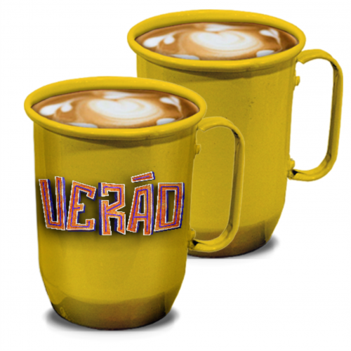 Imagem ilustrativa: Caneca de Alumínio | 500ml | Amarela