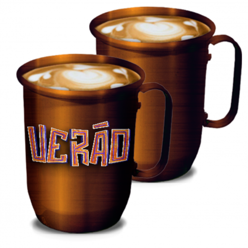 Imagem ilustrativa: Caneca de Alumínio | 500ml | Cobre