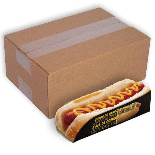 Imagem ilustrativa: HOT DOG | BARCA PRETA | CAIXA: 900UNDS