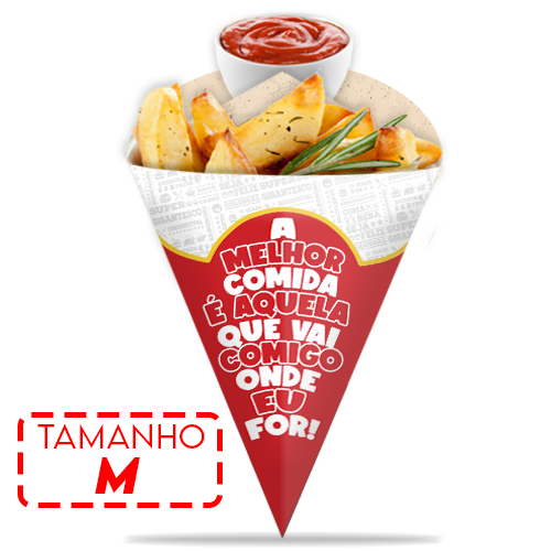 Imagem ilustrativa: EMBALAGEM CONE | M | VERMELHA | PACOTE: 50UNDS