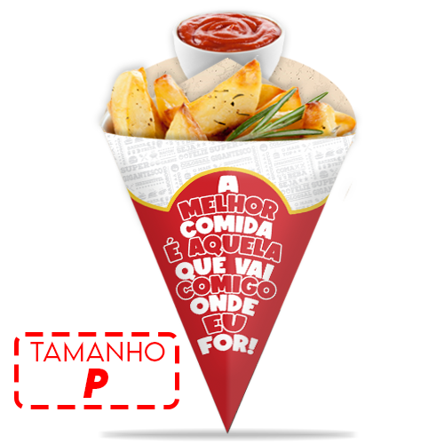 Imagem ilustrativa: EMBALAGEM CONE | P | VERMELHA | PACOTE: 50UNDS