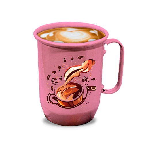 Imagem ilustrativa: Caneca de Alumínio | 500ml | Rosa Bebê