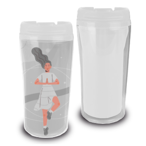Imagem ilustrativa: Copo Duplo | 200ml | Branco