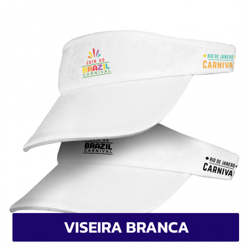 Imagem ilustrativa: Viseira Personalizada | BRANCA