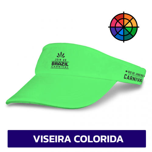 Imagem ilustrativa: Viseira Personalizada | COLORIDA