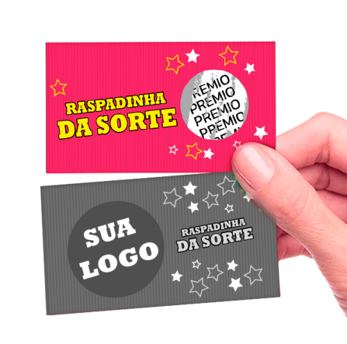 Imagem ilustrativa: Raspadinha | Modelo Círculo | 4/1