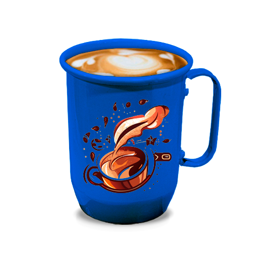Imagem ilustrativa: Caneca de Alumínio | 500ml | Azul Caneta