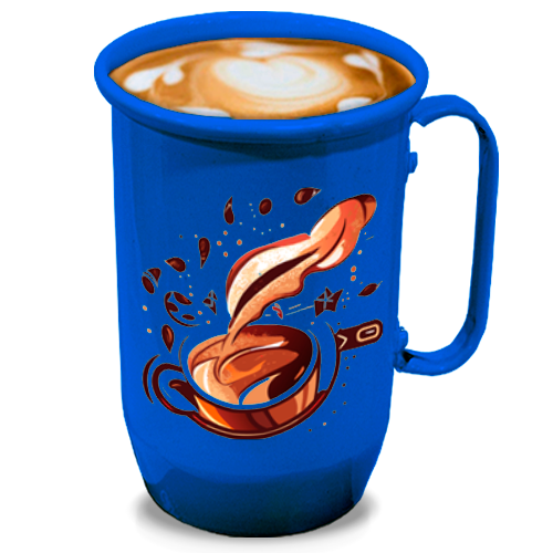 Imagem ilustrativa: Caneca de Alumínio | 800ml | Azul Caneta