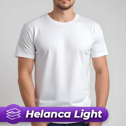 Imagem ilustrativa: Camiseta Branca | Sem Impressão | Helanca
