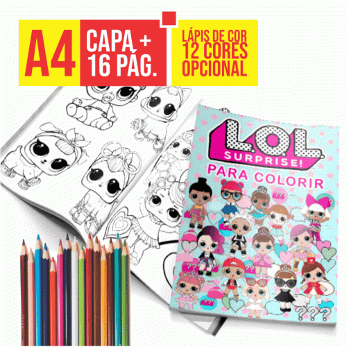 Imagem ilustrativa: Revista de Colorir Personalizada | A4 | 16p + Capa