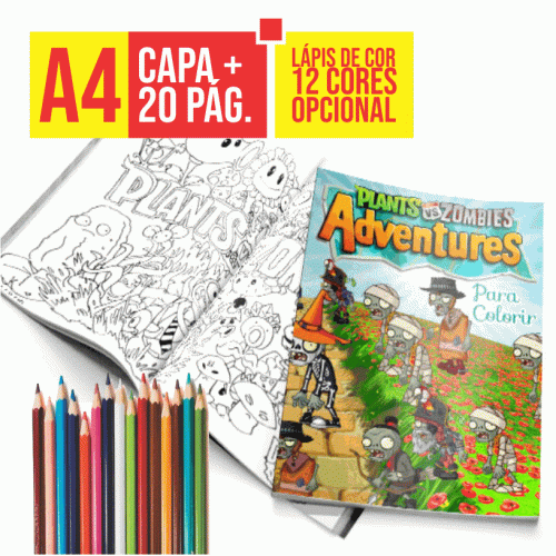 Imagem ilustrativa: Revista de Colorir Personalizada | A4 | 20p + Capa