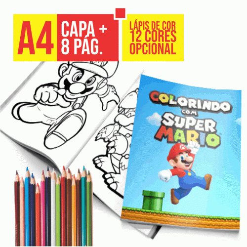Imagem ilustrativa: Revista de Colorir Personalizada | A4 | 8p + Capa