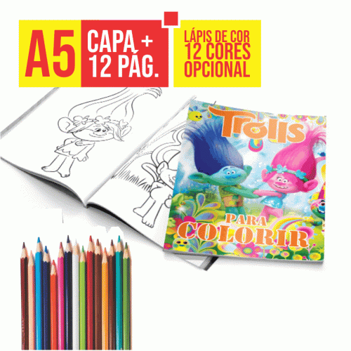 Imagem ilustrativa: Revista de Colorir Personalizada | A5 | 12p + Capa