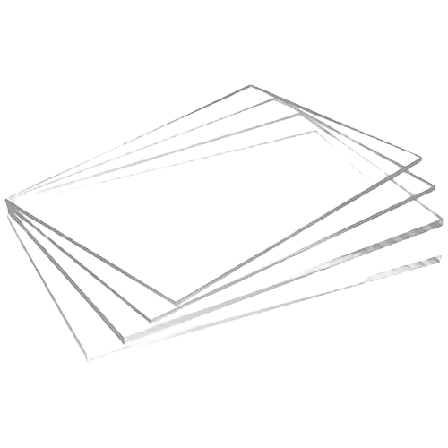 Imagem ilustrativa: Placa Acrílico A4 | 22x33cm | Acrílico Cristal - 2mm | Corte a Laser