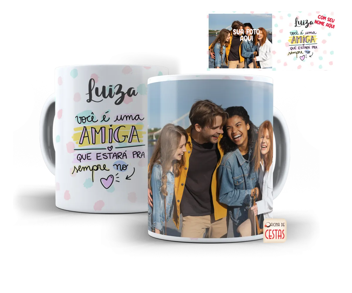 Caneca Branca Personalizada