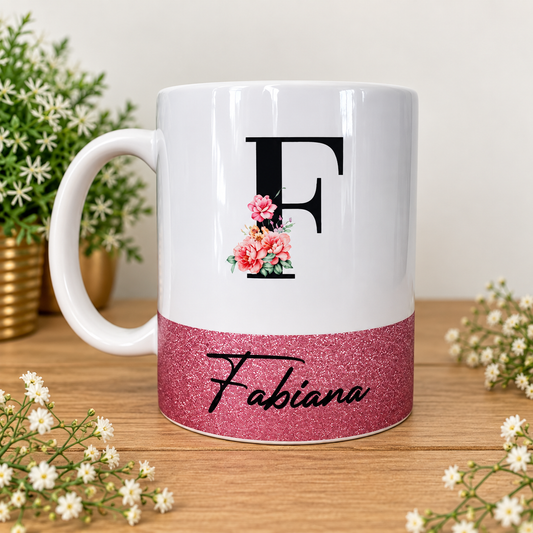 Caneca Personalizada | Base Glitter
