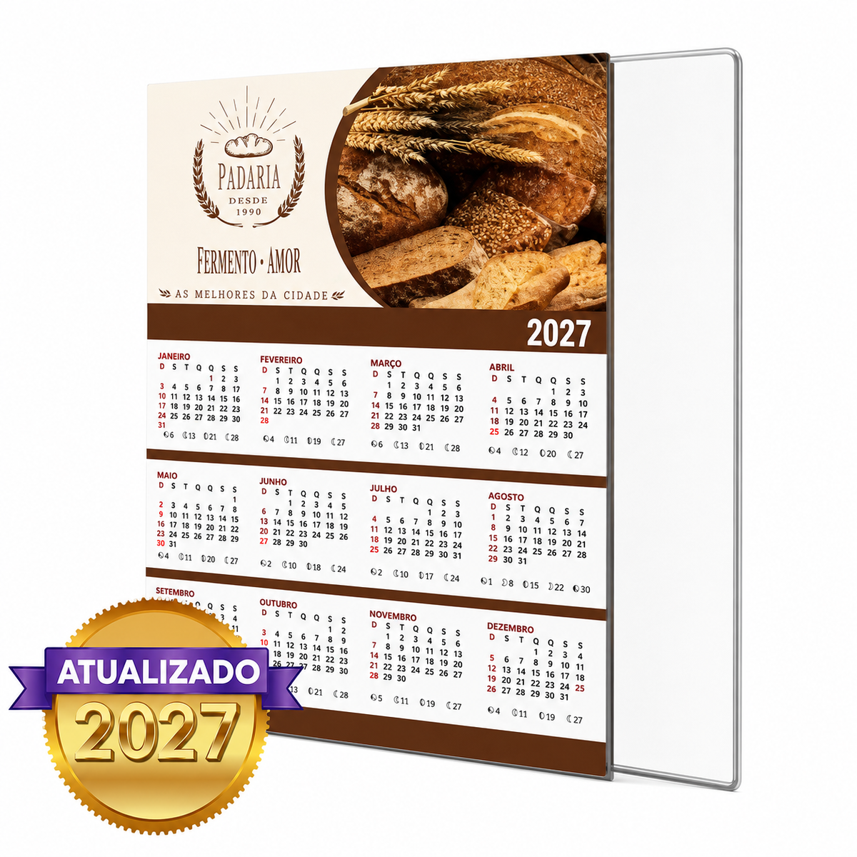 Calendário de Parede | 25x36cm | DuoDesign 250g
