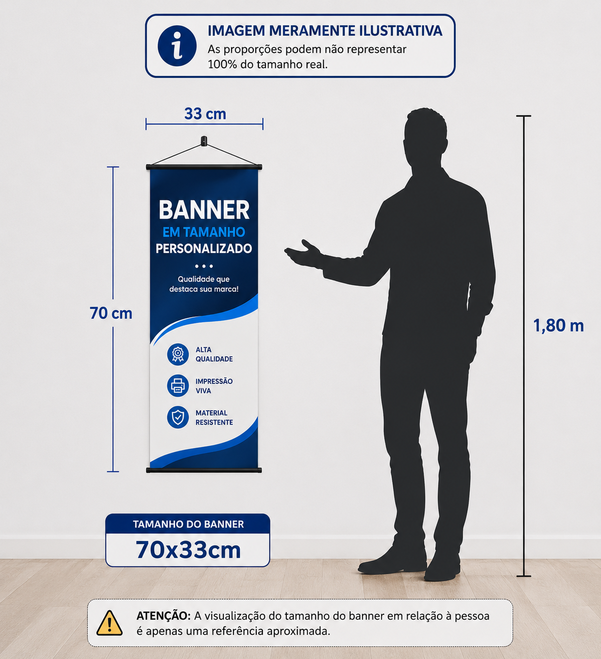 mini banner 33cm x 70cm