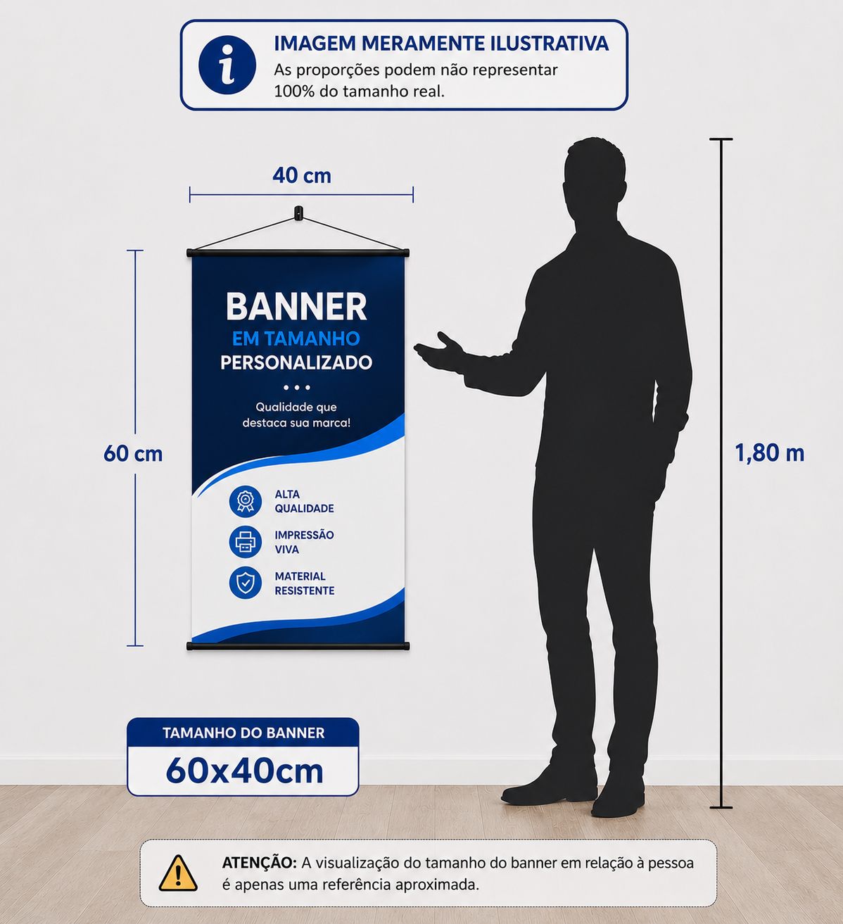 mini banner 40cm x 60cm