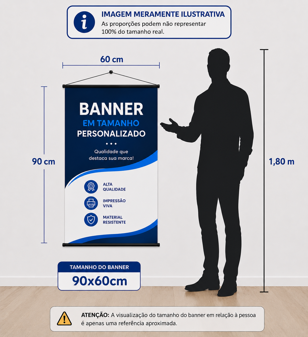 BANNER LONA 60cm x 90cm