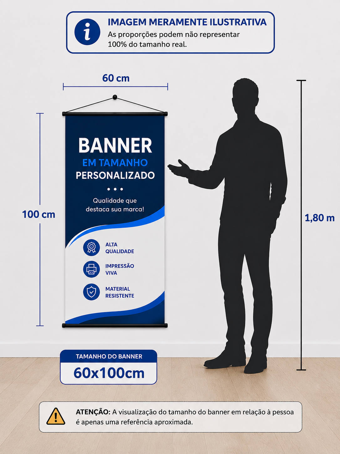 BANNER LONA 60cm x 100cm