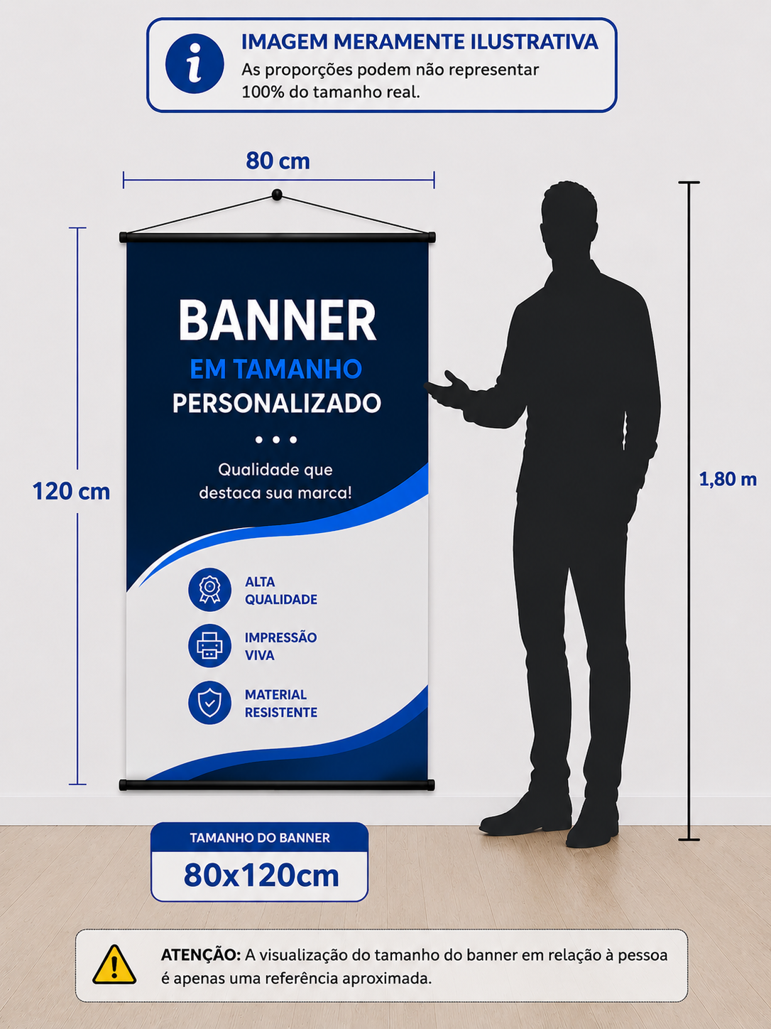 BANNER LONA 80cm x 120cm